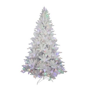 Kurt Adler Kurt Adler 7-Foot Pre-Lit Multi-Colored LED Jackson White Pine Tree - 1 of 1