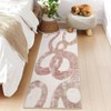 Luxury Modern Area Rug Ultra Soft Non Slip Stain Resistant Indoor Mat Machine Washable Low Pile Abstract Carpet - 4 of 4