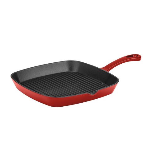 Cuisinart Chef's Classic Cast Iron Square Grill Pan Ci30-23cr - Red : Target