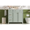 Okak 36" Bathroom Vanity Set with Ceramic Sink, Space-Smart Cabinet with Double-Decker Drawers & Soft Close Doors, Adjustable Shelves - 2 of 4