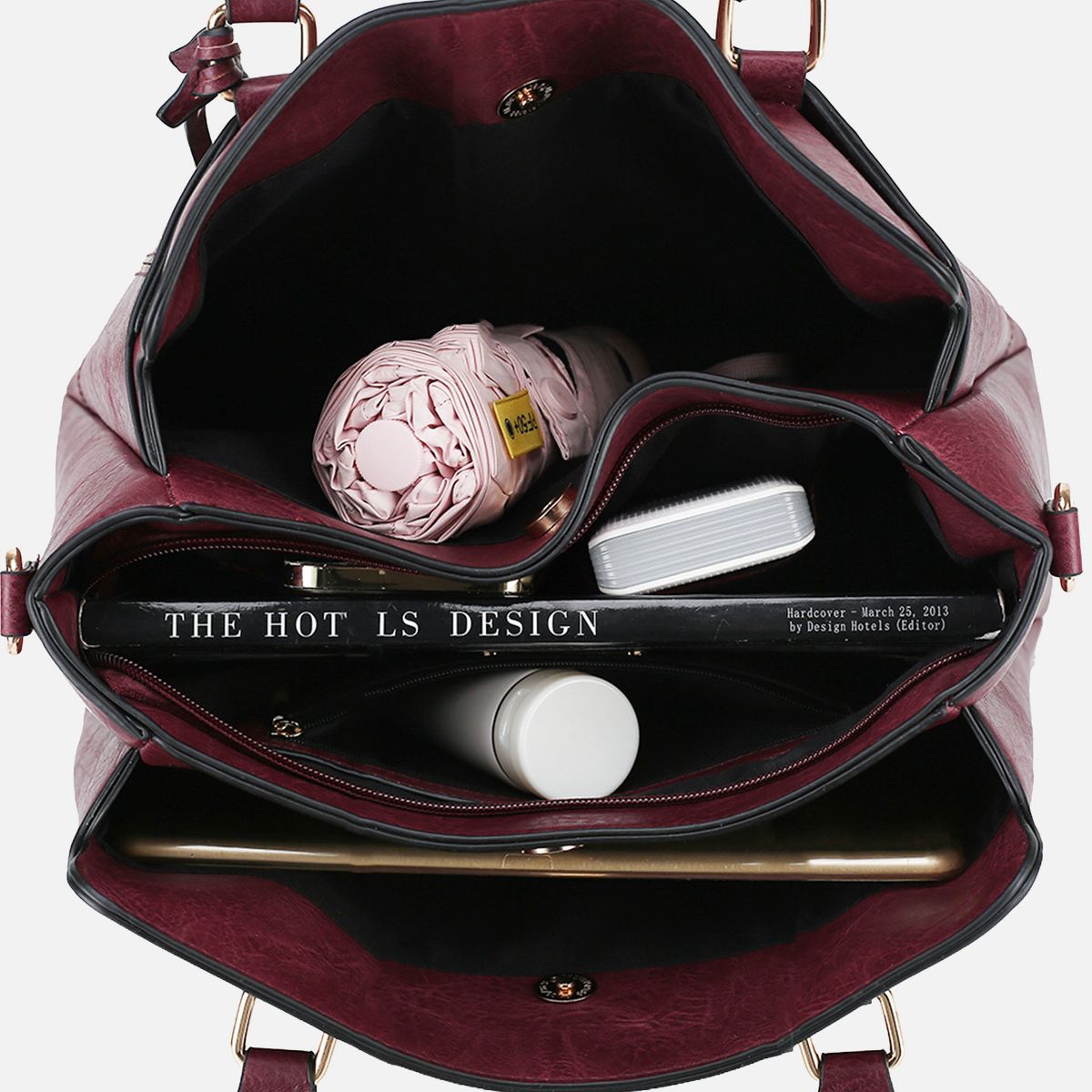 MKF Collection Elodie Triple Compartment Women’s Tote Bag by Mia K - thumbnail 5