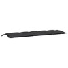 vidaXL Garden Bench Cushions 2 pcs Black 70.9"x19.7"x2.8" Oxford Fabric - 3 of 4