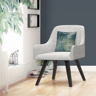 Monet 'Morning On The Seine' 16" x 16" Polyester Outdoor Throw Pillow