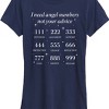 Women's - Instant Message - Astrology Angel Numbers Short Sleeve Graphic T-Shirt - 2 of 4
