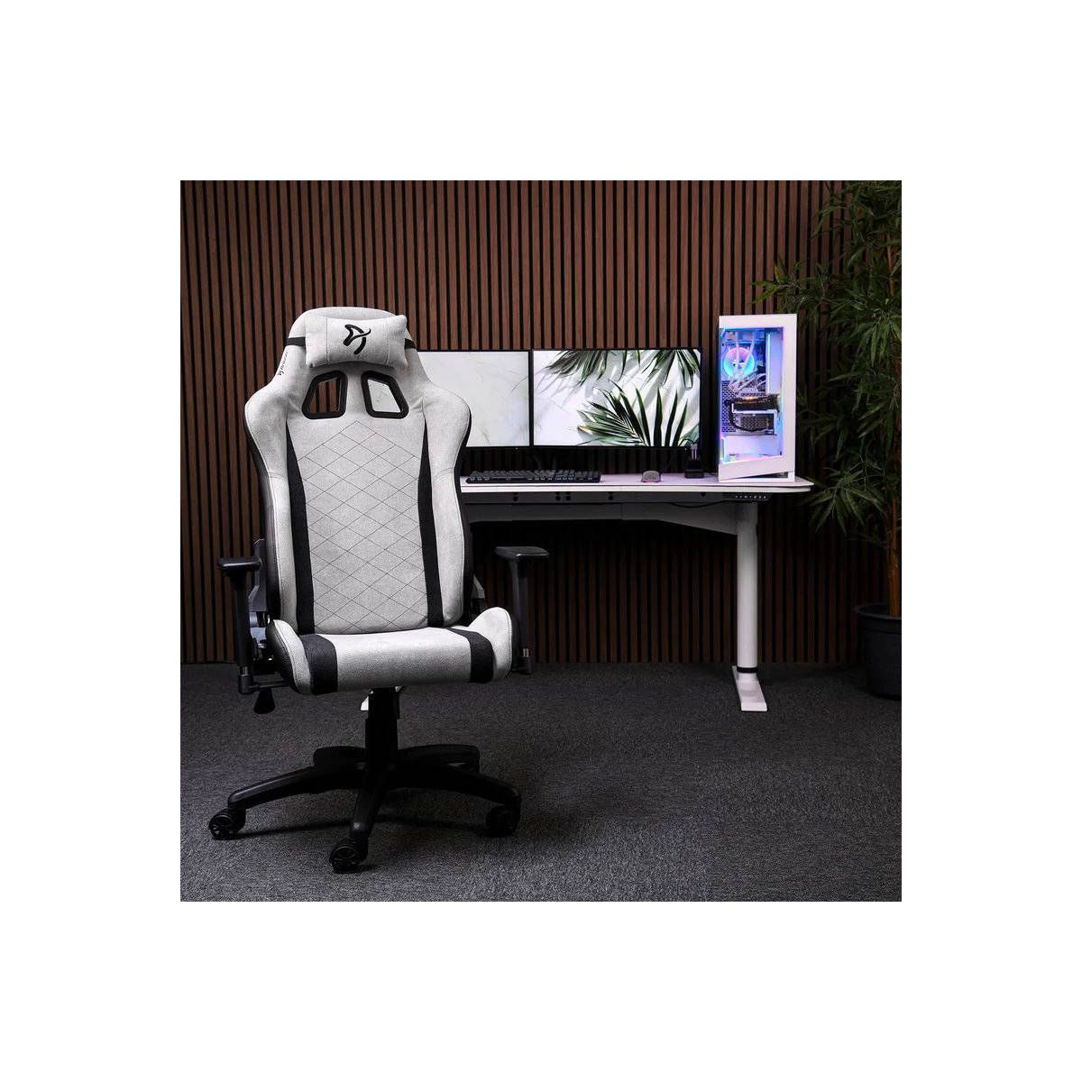 Arozzi Avanti Soft Fabric Office and Gaming Chair with Soft Neck and Lumbar Support Pillows - thumbnail 10