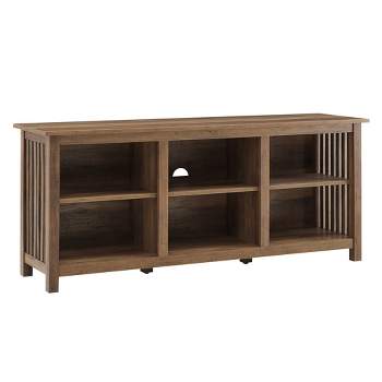 Mission Slatted Media Console TV Stand for TVs up to 65" - Saracina Home