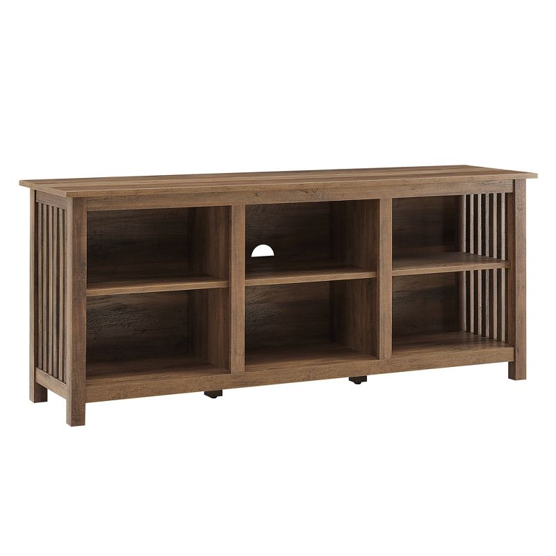 Mission Slatted Media Console TV Stand for TVs up to 65" - Saracina Home, 1 of 10