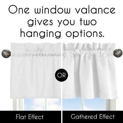 Skylar Gray and White Damask Print Rod Pocket Window Valance