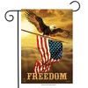 Freedom Patriotic Garden Flag Bald Eagle USA 18" x 12.5" Briarwood Lane - 2 of 4