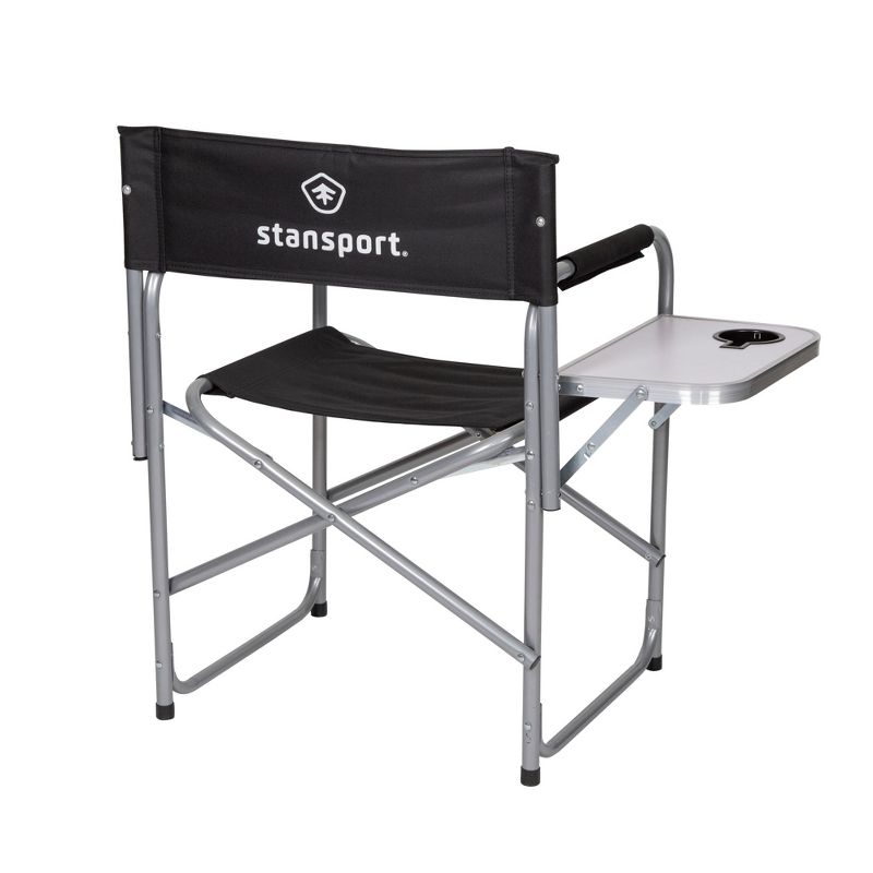 Stansport Folding Director's Chair With Side Table, 4 of 12