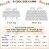 Wikineon Light Gold 60x102 Inch 3D Floral Rectangle Table Cloth Birthday Wedding Tablecloths for Outdoor Romantic Party Table Decorations - 4 of 4