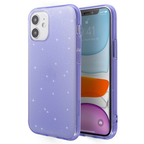 Insten Glitter Case For Iphone 12 Mini 5 4 Soft Tpu Sparkle Protective Cover Crystal Clear Purple Target