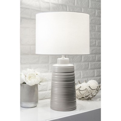 light grey table lamp