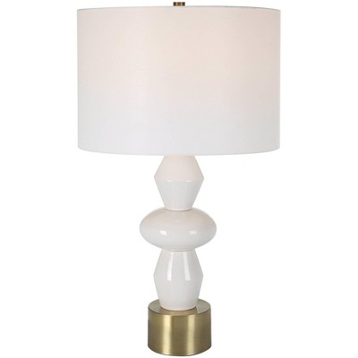 Uttermost Architect 29 1/4" High Ivory Gloss Glaze Ceramic Table Lamp