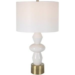 Uttermost Architect 29 1/4" High Ivory Gloss Glaze Ceramic Table Lamp - 1 of 1