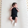 Kyte Baby 2-Pack Short Sleeve Bodysuit in Cloud and Midnight - 3 of 4