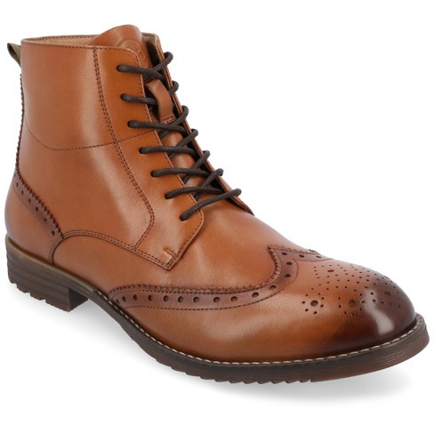 Mens wingtip ankle on sale boots