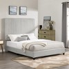 Queen Size Upholstered Platform Bed with Headboard for Bedroom - 2 of 4