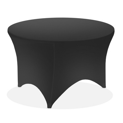 Lann's Linens Round Spandex Tablecloth, Fitted Table Cover