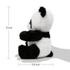 LotFancy Panda Stuffed Animal, 8 in Soft Baby Panda Plush Toy Gift for Kids,Girls, Toddler - 3 of 4
