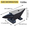 Single Horn Anvil, High Hardness Blacksmith Anvil with Stable Base for Bending and Shaping - 4 of 4