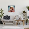 Stupell Industries Astronaut Dog in Space Black Framed Giclee Art - 2 of 4