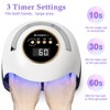 YEVYO 180W UV LED Nail Lamp With 3 Timers and Automatic Sensor Professional Nail Light - White - 3 of 4