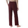 Rekucci Women’s Soft Knit Straight Leg Loungewear Pants with Pockets – Mid-Rise, Drawstring Waist, Relaxed Fit - 3 of 3