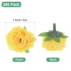 Unique Bargains Silk Plastic Small Faux Rose Artificial Flower Heads 1.2 inch - 3 of 4
