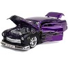 1951 Mercury Purple with Black Flames "Bigtime Muscle" 1/24 Diecast Model Car by Jada - 2 of 4