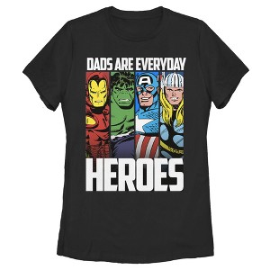 Women's Marvel Father's Day Avengers Everyday Heroes T-Shirt - 1 of 3