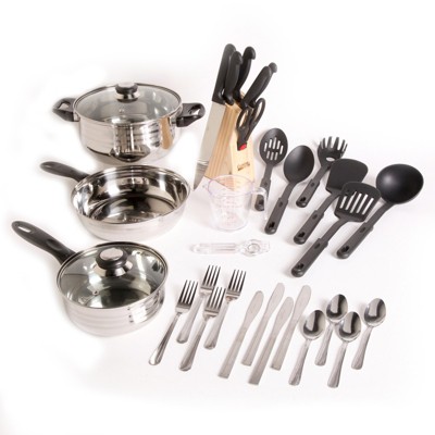 Gibson Moda Fina Chef's Du Jour 32-Piece Kitchen Combo Set