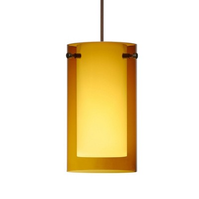 Besa Lighting Pahu 4 1 - Light Pendant in  Bronze