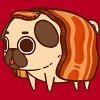 Men's Design By Humans Puglie Bacon Strip By Puglie T-Shirt - 2 of 4