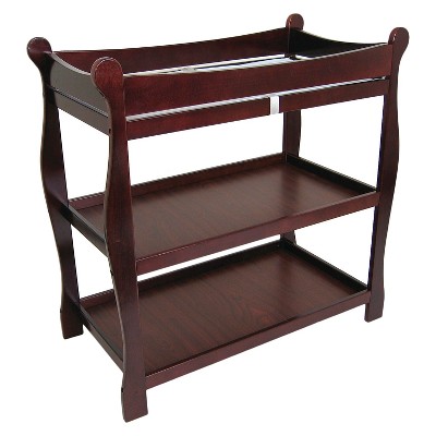 cherry wood changing table