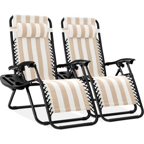 Best Choice Products Set Of 2 Zero Gravity Lounge Chair Recliners