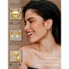 Gold Plated Flat Back Earrings Set for Cartilage - Huggie Hoop Stacks with Dangle Chains & Small Studs, Hypoallergenic - 2 of 4