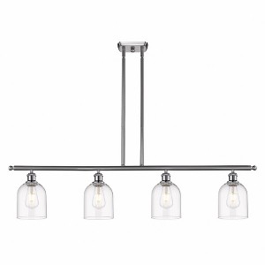 Bella - 4 Light Stem Hung Island In Industrial Style-10 Inches Tall and 48 Inches Wide - 1 of 1