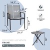 Celebalcony 2 - Person Patio Conversation Sets Light Gray - 3 of 4