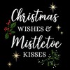 Juniors Womens Lost Gods Christmas Wishes and Mistletoe Kisses T-Shirt - 2 of 4