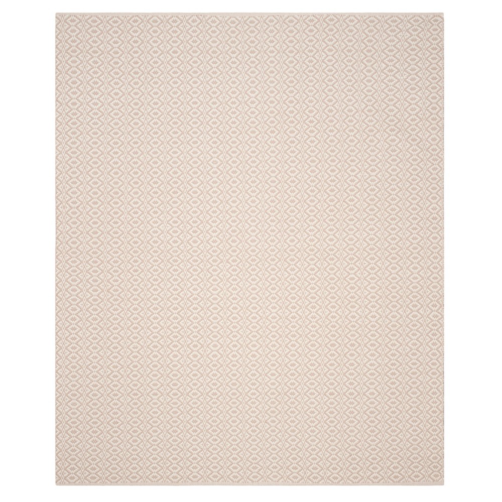 Ivory/Beige Geometric Flatweave Woven Area Rug 9'x12' - Safavieh