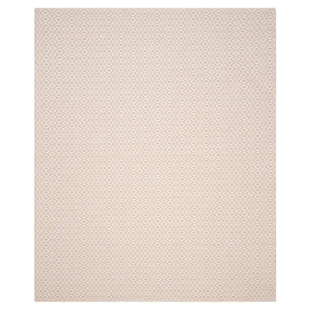 Ivory/Beige Geometric Flatweave Woven Area Rug 9'x12' - Safavieh