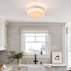 DAKAFUL 5-Color Temperature LED Flush Mount Ceiling Light with painted Hardware & White Jade Glass, Modern Design Ceiling Lamp for Bedroom, Kitchen - 4 of 4