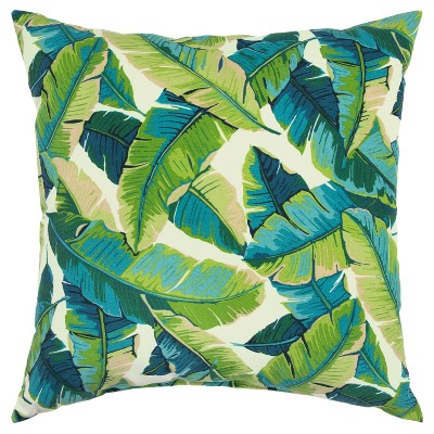 22"x22" Oversize Poly-Filled Botanical Indoor/Outdoor Square Throw Pillow - Rizzy Home