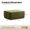 XIZZI Modular Sectional Sofa Couch, L/U-Shape Upholstered Couch, Modern Minimalist Couches for Living Room, Free Combination Deep Seat Corner Couch - 3 of 4