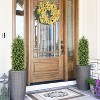 COWLOWN 4FT Artificial Boxwood Topiary Trees, Set of 2 - 48 Inch Faux Evergreen Shrubs for Outdoor Planters, Front Porch & Patio Decor - 4 of 4