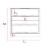 CAVINAS 3-Drawer Dresser,Modern Wide Chest of Drawers with Metal Handles,Freestanding Storage Cabinets for Living Room,Entryway - 2 of 4