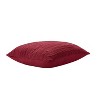 18"x18" Dublin Cable Knit Square Throw Pillow Red - VCNY: Contemporary Decorative Cushion, Indoor Use, Hidden Zipper - 3 of 4