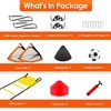 iMountek "Kids Soccer Goal Training Set – 4x3FT Foldable Net, Agility Ladder, Inflatable Cones & Practice Kit" Orange - 2 of 4