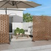 Dovelina Outdoor Freestanding Metal Privacy Screen Decorative Garden Fence - 2 of 4